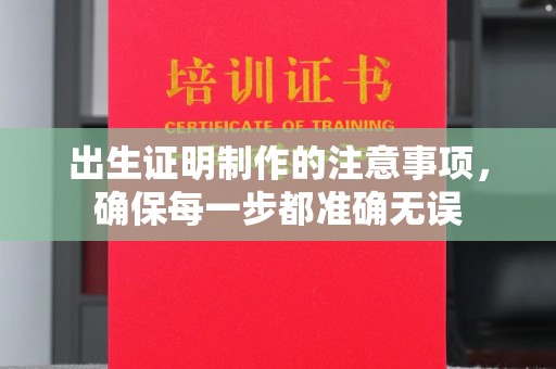 五家渠出生证明制作的注意事项，确保每一步都准确无误